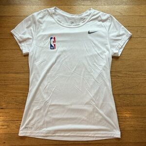 Nike Women's White Short Sleeve Tee with NBA Logo